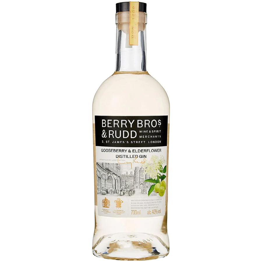 Berry Bros Elderflower & Gooseberry Gin 700ml 1pk